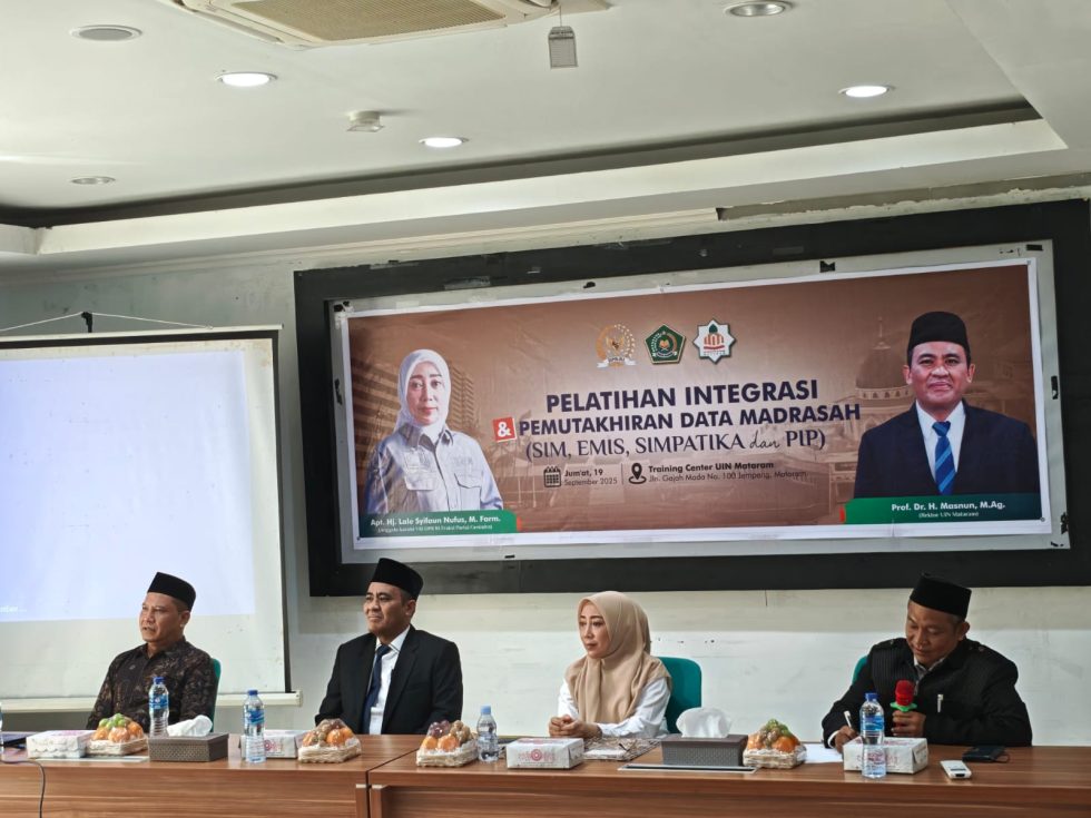 Sinergi Kampus dan DPR RI, UIN MATARAM Gelar Pelatihan Pemutakhiran Data Madrasah di Era Digital