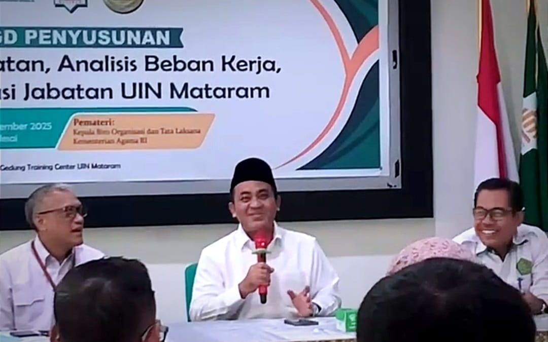 Rektor Buka Review Analisa Jabatan: Saatnya ASN UIN Mataram Jadi Role Model Profesional